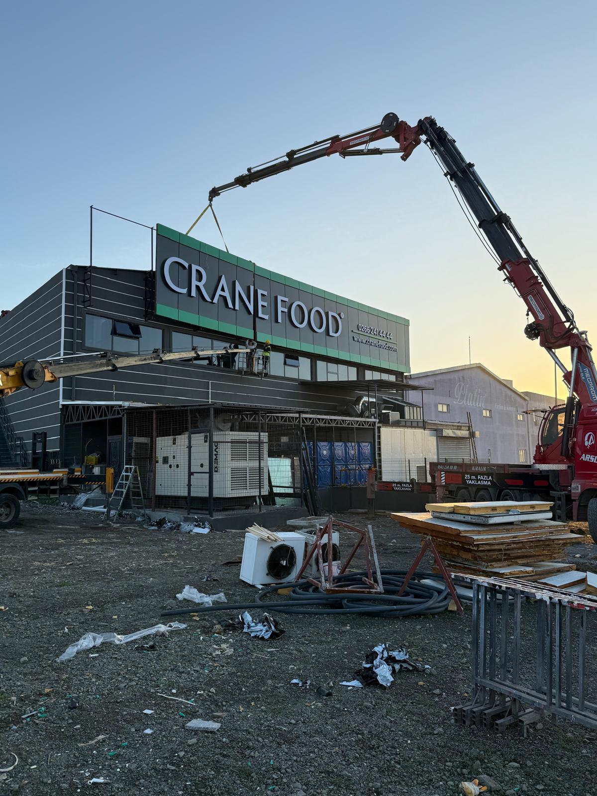 Crane Food Catering Anahtar Teslim Bina İnşaat Yapımı - Görsel 2
